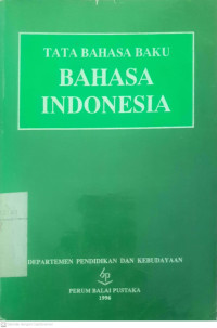 Image of TATA BAHASA BAKU BAHASA INDONESIA