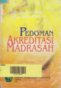 Image of Pedoman Akreditasi Madrasah