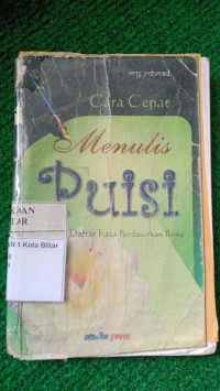 Image of CARA CEPAT MENULIS PUISI