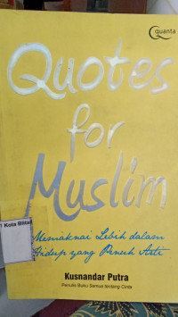 Image of QUOTES FOR MUSLIM